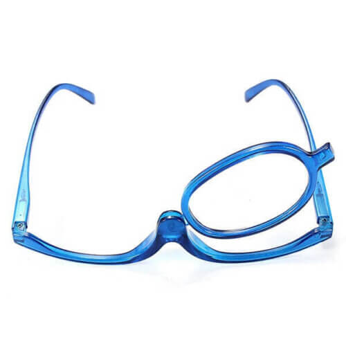 Kontaktlinsenhilfe Schminkbrille blau Schweiz