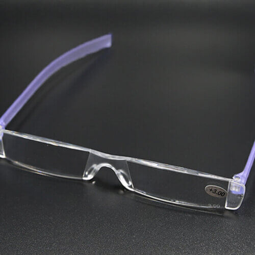 Lesebrille Melody violett mit Etui robust