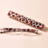 Lesebrille Leopard Kunststoff mit Etui