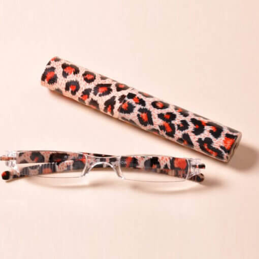 Lesebrille Leopard Kunststoff mit Etui