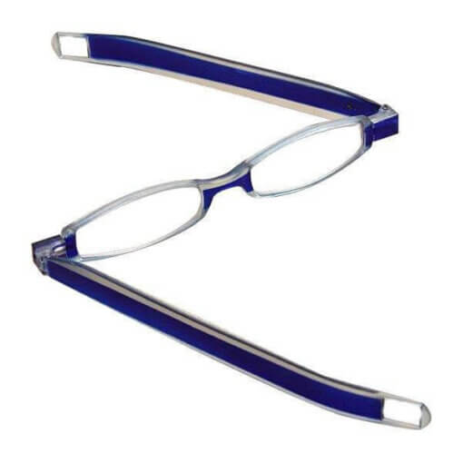 Fertiglesebrille klappbar blau