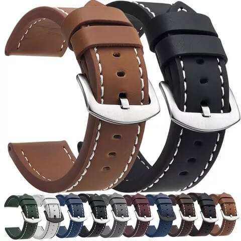 Uhrenarmband Leder verschiedene Farben